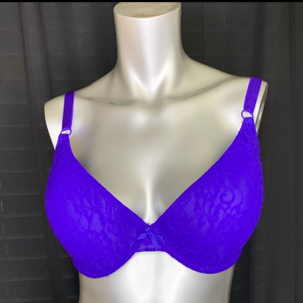 Smart & Sexy purple lace bra-40D